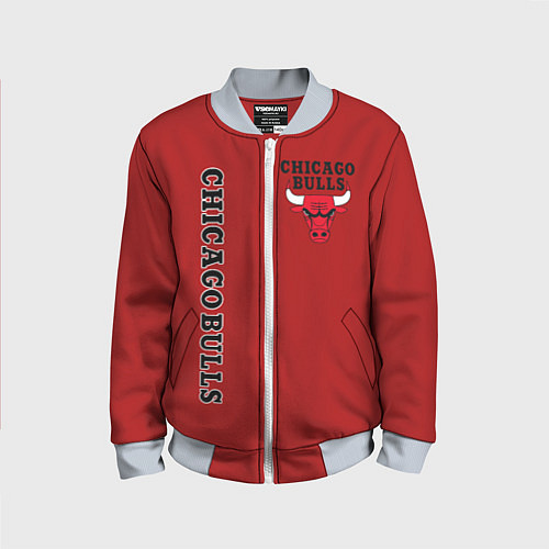 Детский бомбер CHICAGO BULLS / 3D-Серый – фото 1