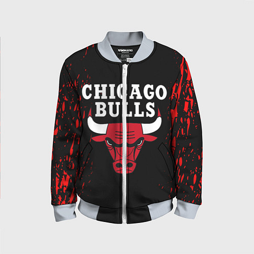 Детский бомбер CHICAGO BULLS / 3D-Серый – фото 1