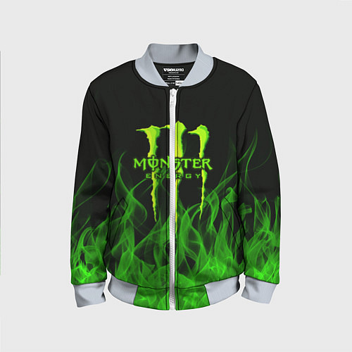 Детский бомбер MONSTER ENERGY / 3D-Серый – фото 1