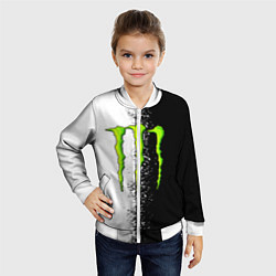 Бомбер детский MONSTER ENERGY, цвет: 3D-белый — фото 2