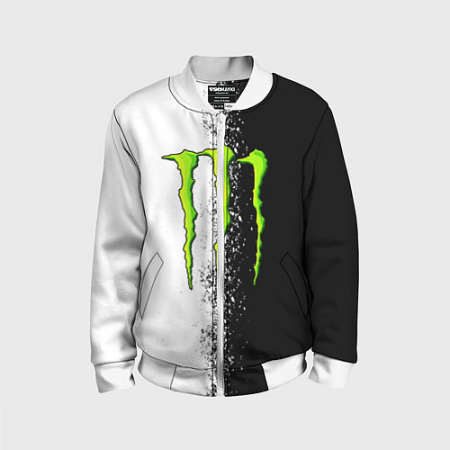 Детский бомбер MONSTER ENERGY / 3D-Белый – фото 1
