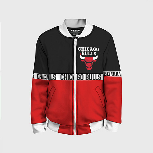 Детский бомбер CHICAGO BULLS / 3D-Белый – фото 1