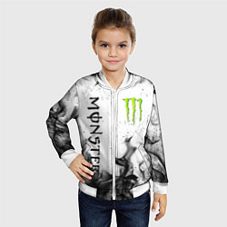 Бомбер детский MONSTER ENERGY, цвет: 3D-белый — фото 2