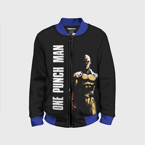 Детский бомбер One Punch Man / 3D-Синий – фото 1