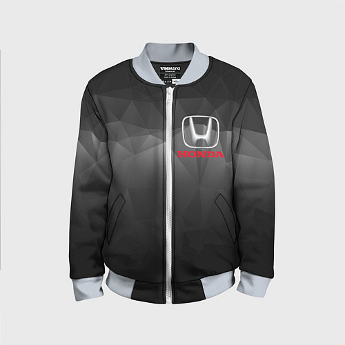 Детский бомбер HONDA / 3D-Серый – фото 1