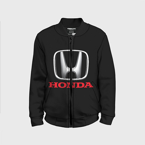 Детский бомбер HONDA / 3D-Черный – фото 1