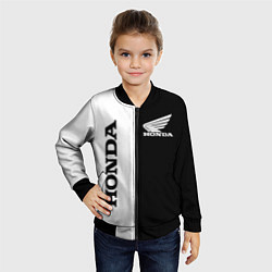 Бомбер детский HONDA, цвет: 3D-черный — фото 2