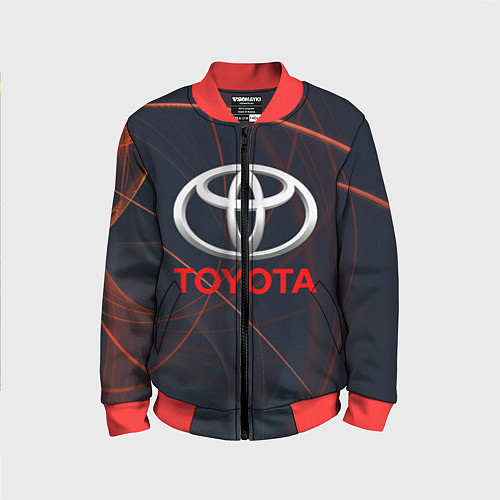 Детский бомбер TOYOTA / 3D-Красный – фото 1