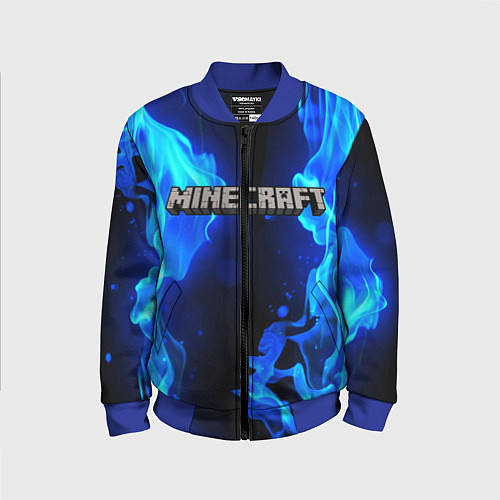 Детский бомбер MINECRAFT / 3D-Синий – фото 1