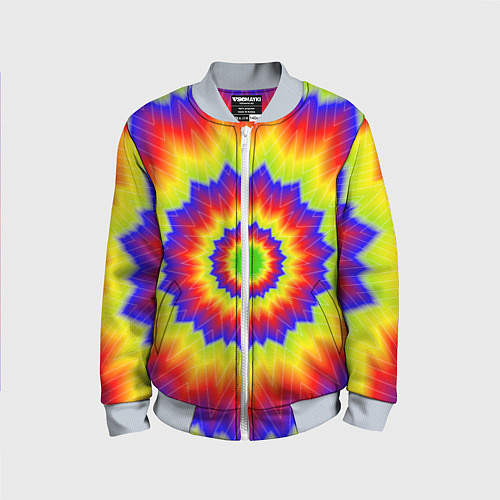 Детский бомбер Tie-Dye / 3D-Серый – фото 1