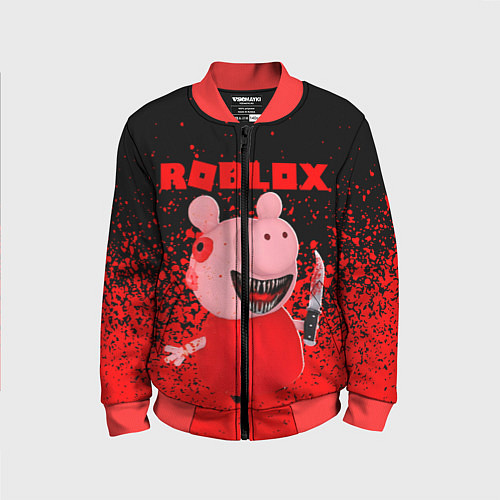 Детский бомбер Roblox Piggy / 3D-Красный – фото 1