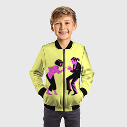 Бомбер детский Криминальное чтиво, цвет: 3D-черный — фото 2
