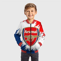 Бомбер детский ARSENAL, цвет: 3D-красный — фото 2