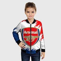 Бомбер детский ARSENAL, цвет: 3D-черный — фото 2