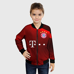 Бомбер детский BAYERN MUNCHEN, цвет: 3D-черный — фото 2