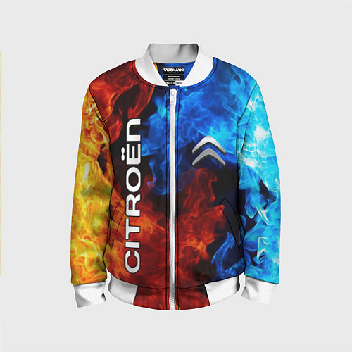 Детский бомбер CITROEN / 3D-Белый – фото 1