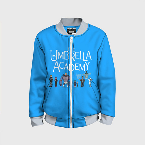 Детский бомбер The umbrella academy / 3D-Серый – фото 1