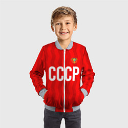 Бомбер детский Форма сборной СССР, цвет: 3D-серый — фото 2