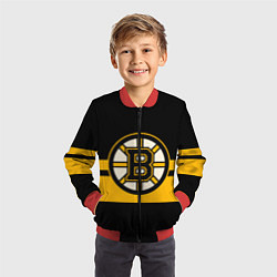 Бомбер детский BOSTON BRUINS NHL, цвет: 3D-красный — фото 2