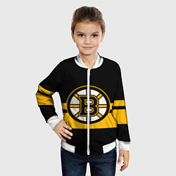 Бомбер детский BOSTON BRUINS NHL, цвет: 3D-белый — фото 2