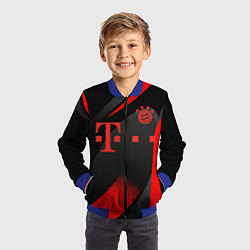 Бомбер детский FC Bayern Munchen, цвет: 3D-синий — фото 2