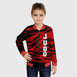 Бомбер детский Judo, цвет: 3D-красный — фото 2