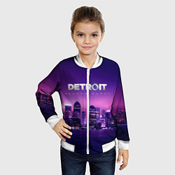 Бомбер детский Detroit Become Human S, цвет: 3D-белый — фото 2