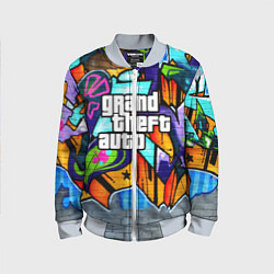 Бомбер детский GTA, цвет: 3D-серый