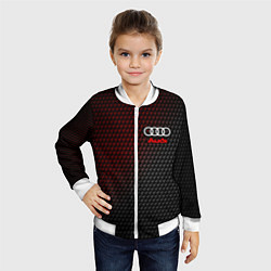 Бомбер детский AUDI АУДИ, цвет: 3D-белый — фото 2