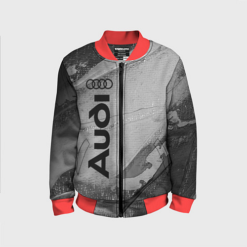 Детский бомбер AUDI АУДИ / 3D-Красный – фото 1