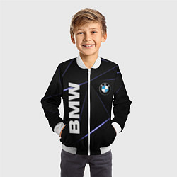 Бомбер детский BMW, цвет: 3D-белый — фото 2