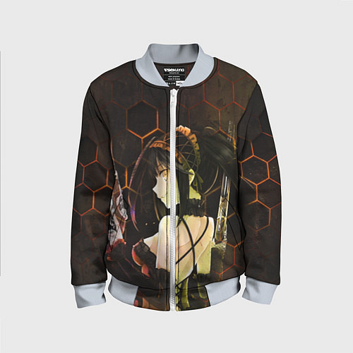 Детский бомбер Куруми Токисаки / 3D-Серый – фото 1