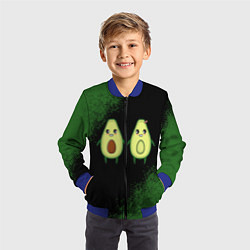 Бомбер детский Авокадо, цвет: 3D-синий — фото 2