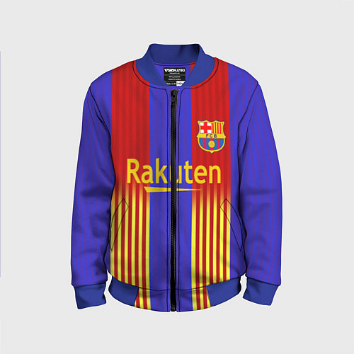 Детский бомбер Barcelona 2020-2021 г / 3D-Синий – фото 1