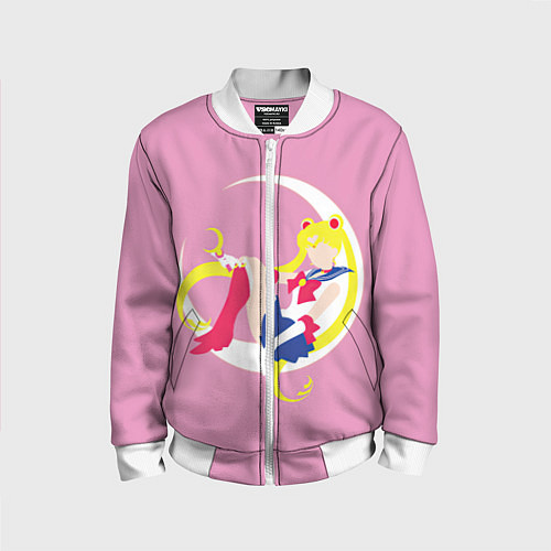 Детский бомбер Сейлор мун / 3D-Белый – фото 1