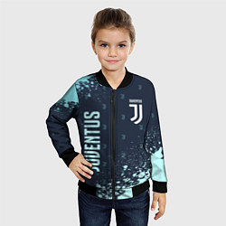 Бомбер детский JUVENTUS ЮВЕНТУС, цвет: 3D-черный — фото 2