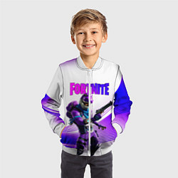 Бомбер детский FORTNITE, цвет: 3D-белый — фото 2