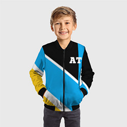 Бомбер детский Athletic team blue, цвет: 3D-черный — фото 2