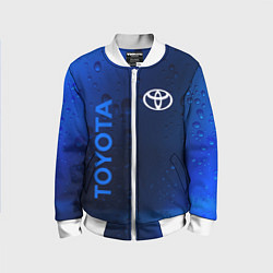 Бомбер детский TOYOTA ТОЙОТА, цвет: 3D-белый