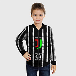 Бомбер детский Ювентус, цвет: 3D-черный — фото 2