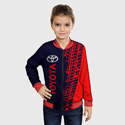 Бомбер детский TOYOTA ТОЙОТА, цвет: 3D-красный — фото 2