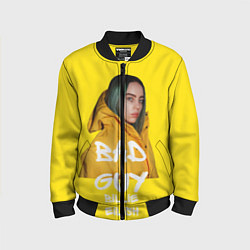 Бомбер детский Billie Eilish Билли Айлиш, цвет: 3D-черный