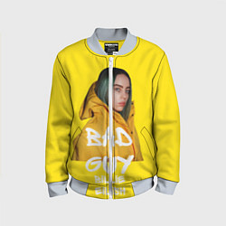 Бомбер детский Billie Eilish Билли Айлиш, цвет: 3D-серый