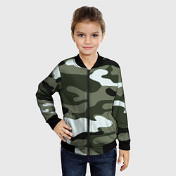 Бомбер детский Camouflage 2, цвет: 3D-черный — фото 2