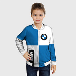 Бомбер детский BMW, цвет: 3D-белый — фото 2
