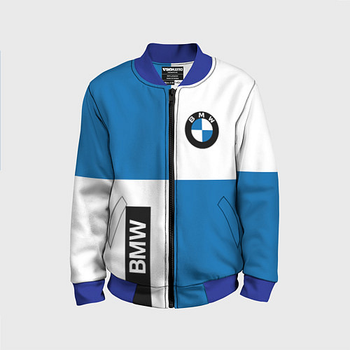 Детский бомбер BMW / 3D-Синий – фото 1
