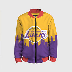 Бомбер детский LOS ANGELES LAKERS, цвет: 3D-красный