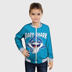 Бомбер детский Baby Shark, цвет: 3D-серый — фото 2