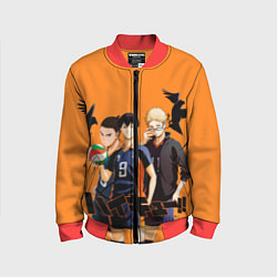 Бомбер детский Haikyu Team, цвет: 3D-красный