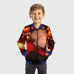 Бомбер детский Итадори, цвет: 3D-синий — фото 2